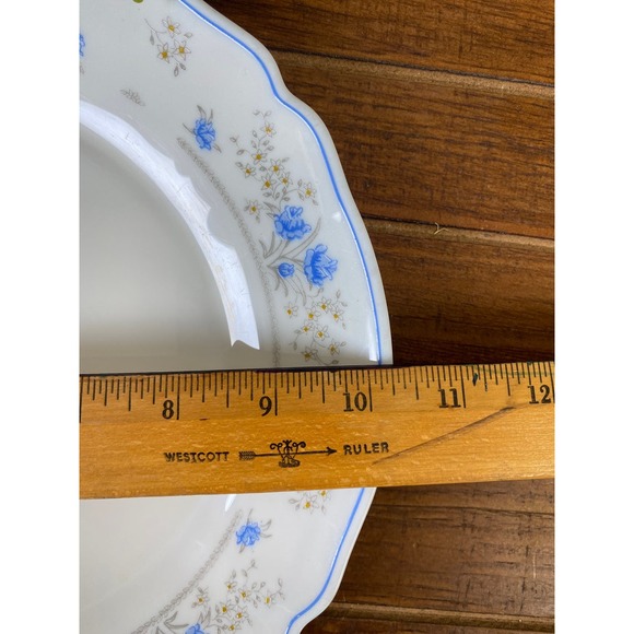 Set of 2 Vintage Romantique by Arcopal Plates - Blue Floral Cottagecore - Picture 4 of 4